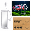 Rumble Fish Grooming Mirror – Aquarium Training Mirror (10.5 x 5.6 cm) with Floating Ball & Suction Cup | Interactive Fish Exercise Toy for Stress Relief & Aggression Control
