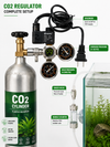 Mufan Dual Gauge Large co2 Regulator With Solenoid Bubble Counter